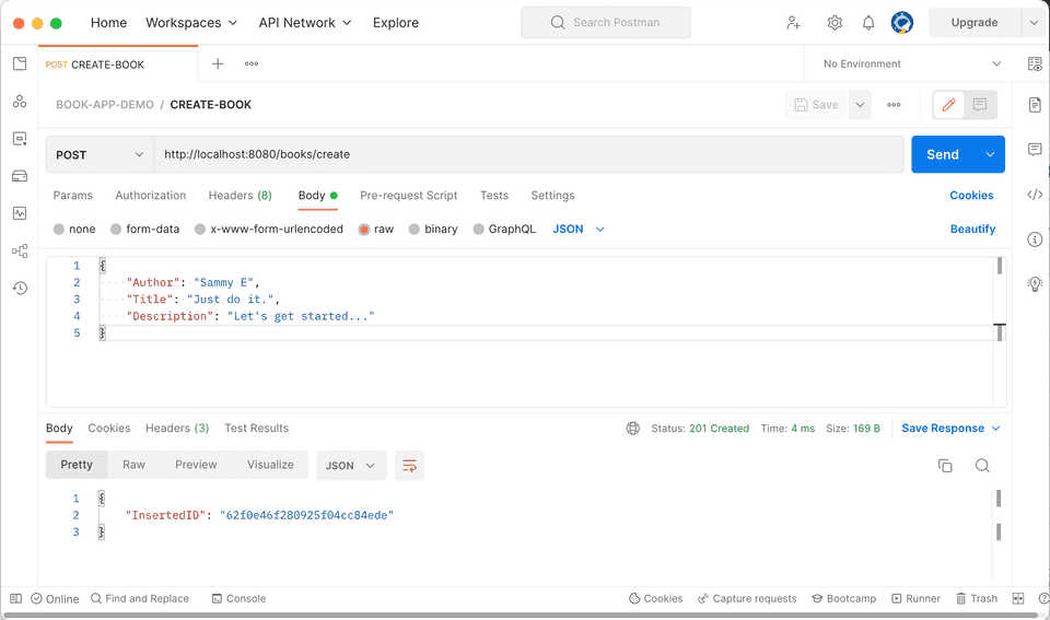 Create new book item